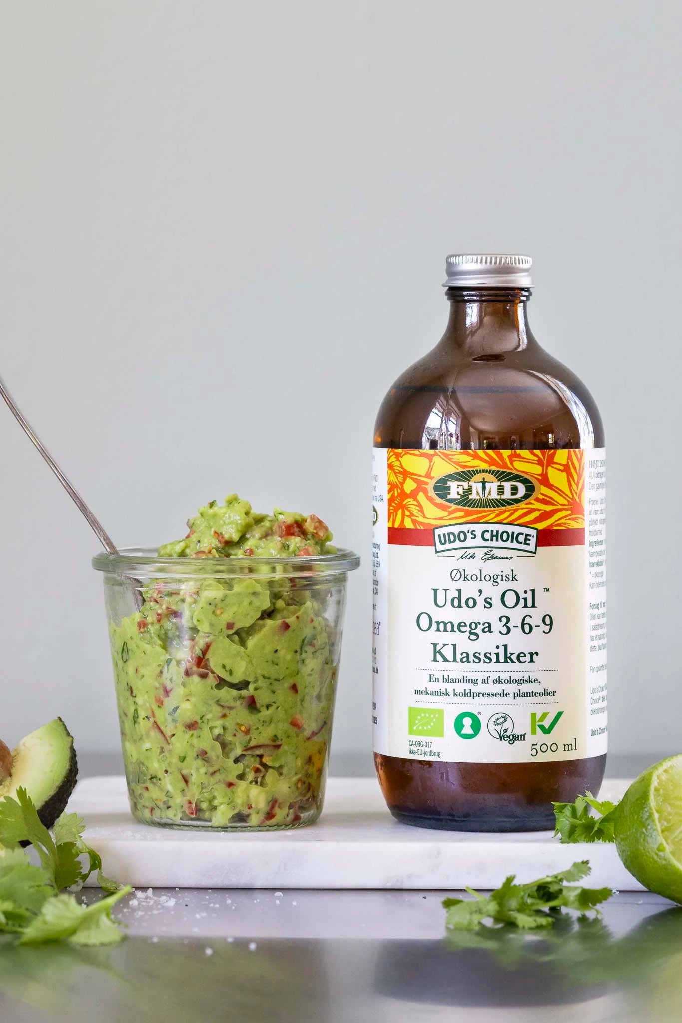 Guacamole, udo's olie, omega 3-6-9, udo's choice, opskrift