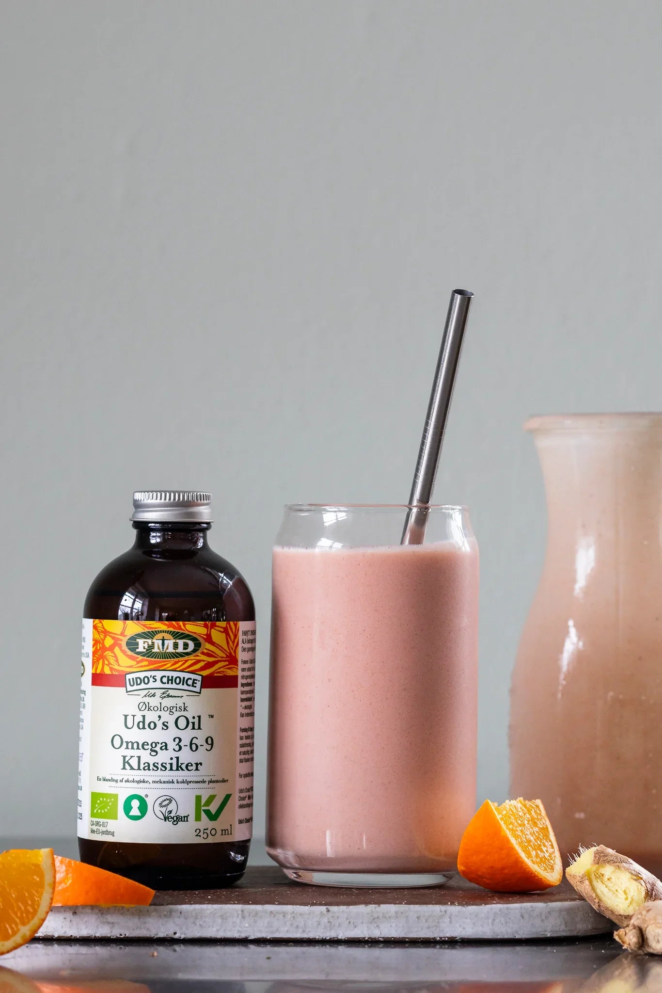 Jordbær Smoothie - Med Udo’s Oil Omega 3-6-9