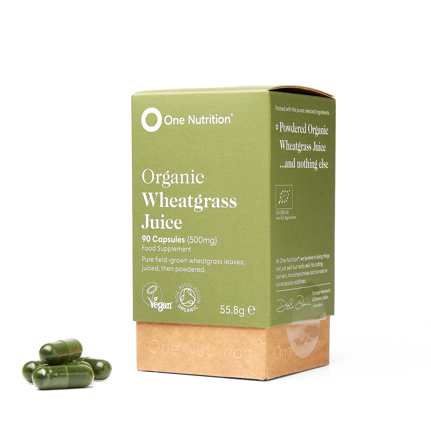 Øko Wheat Grass Juice Pulver Kapsler